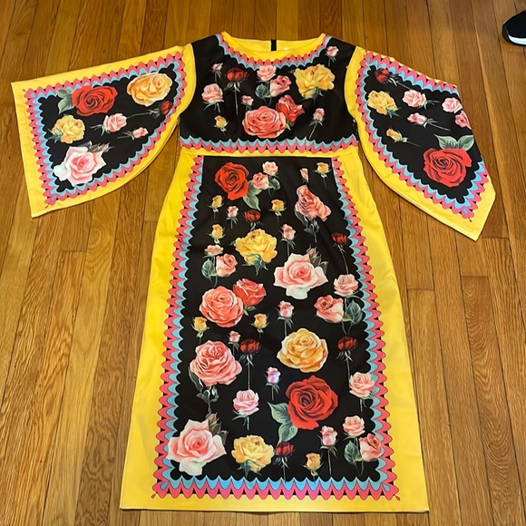 Floral yellow dress - Picture 1 of 1